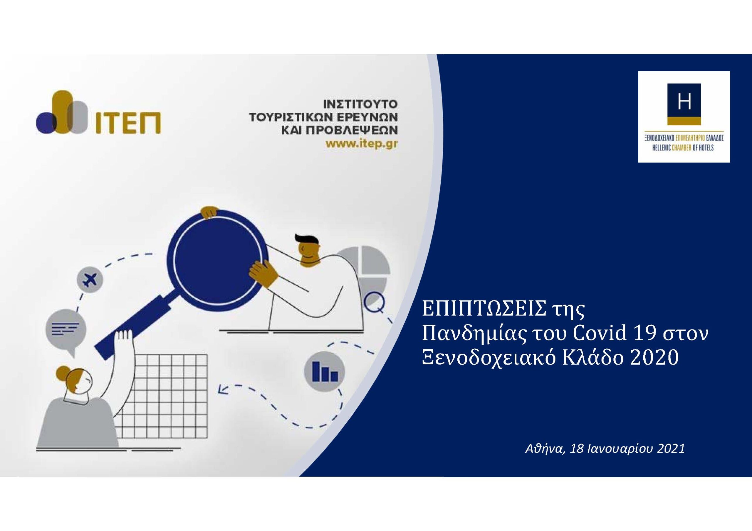 Ετήσια Έρευνα ΙΤΕΠ για τις επιπτώσεις της πανδημίας στα ξενοδοχεία: Η ενίσχυση της ρευστότητας είναι το οξυγόνο που χρειάζεται επειγόντως ο κλάδος